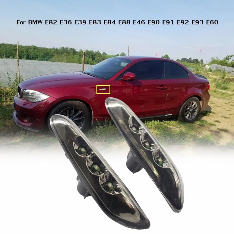 Boční LED blinkry pro BMW - kouřové - 2