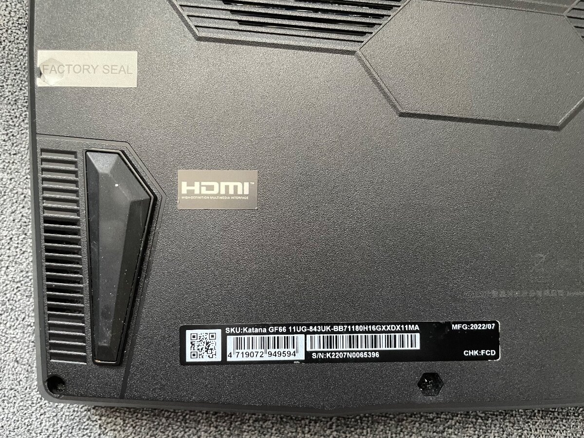 MSI Katana gf66 11ug - 2