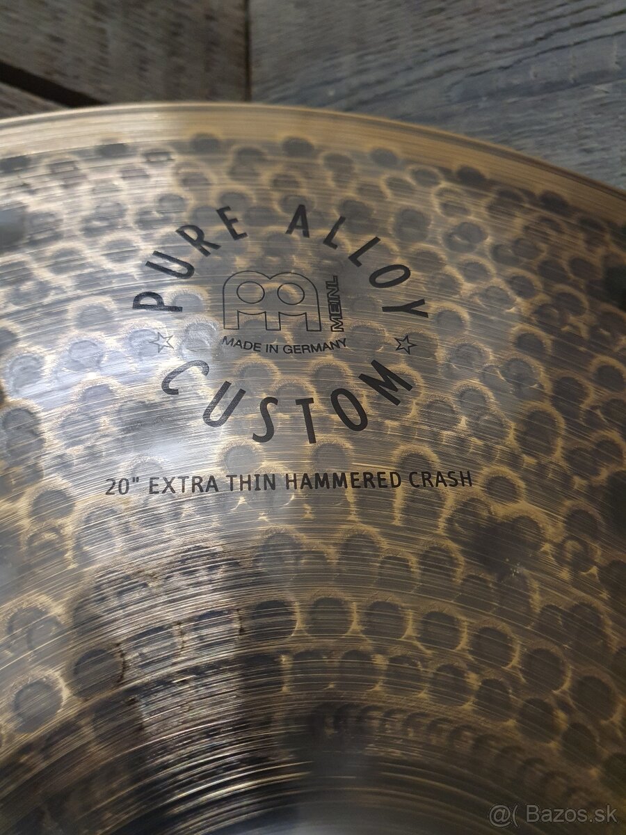 crash 20" Meinl Pure Alloy Custom Hammered Extra Thin - 2