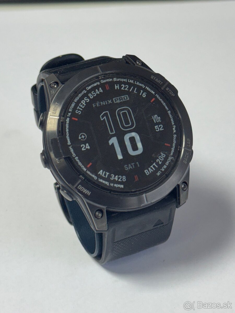 Garmin Fenix 7x Pro Solar nenosené - 2
