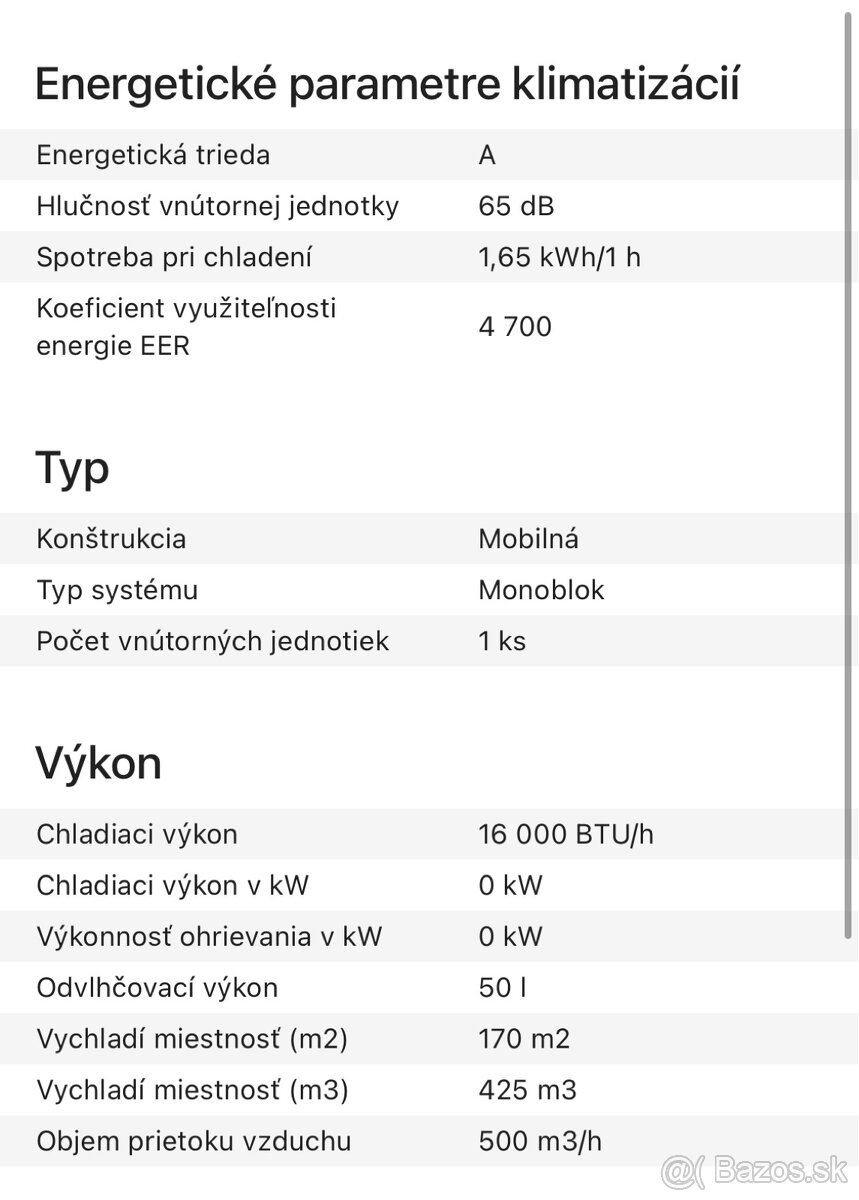 Predám mobilnú klimatizáciu - 2