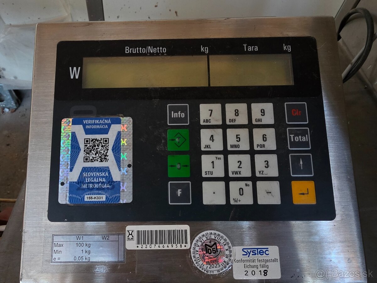 Predám priemyselnú digitálnu váhu Systec (2 ks) - 2
