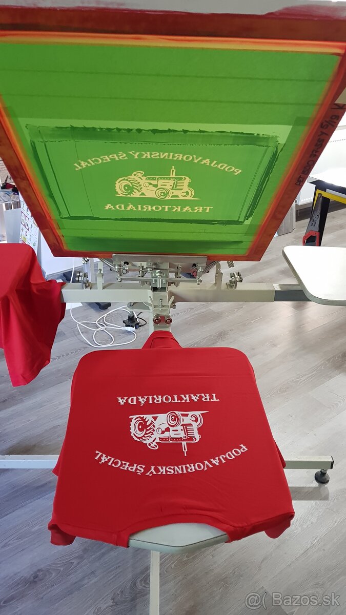 Karusel na sieťotlač – 4-farebný + 4 ramená na malé potlače - 2