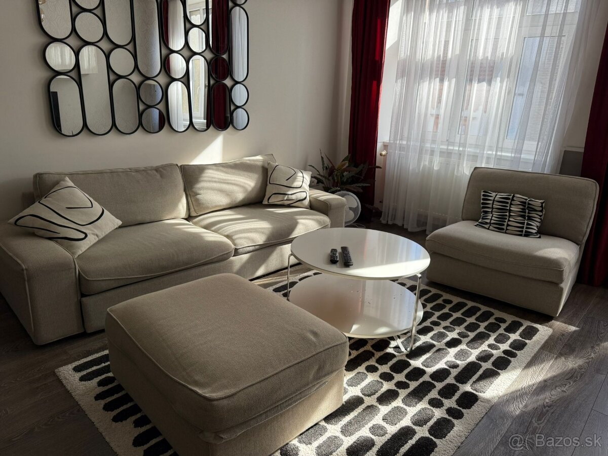 Pohovka rozkladacia s taburetkami - 2