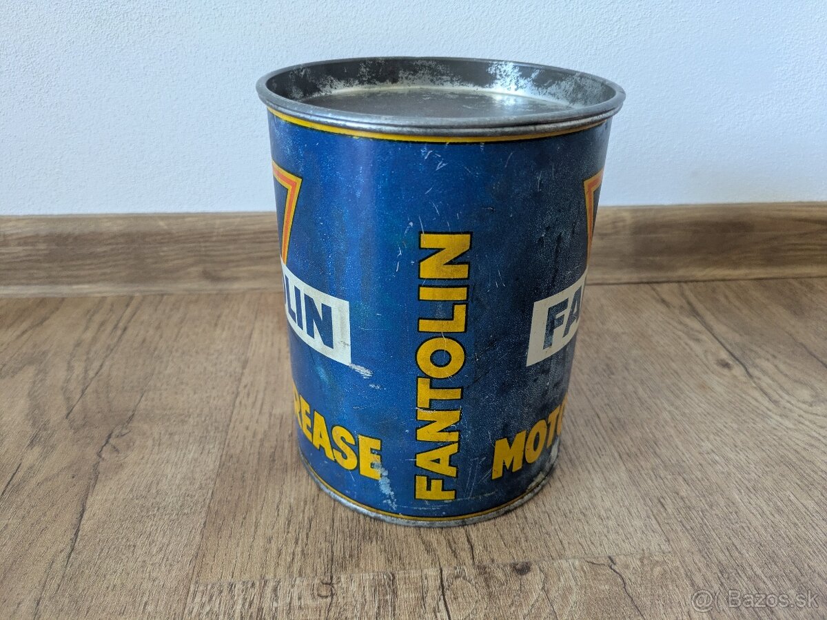 Stará plechovka Fantolin Motor Grease - ORIGINÁL - 2