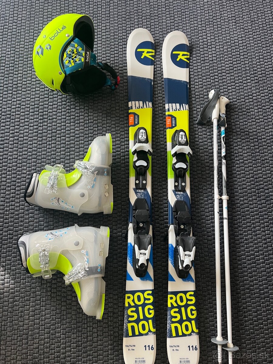 Detské/juniorské lyže Rossignol terrain 110cm/116cm biele - 2