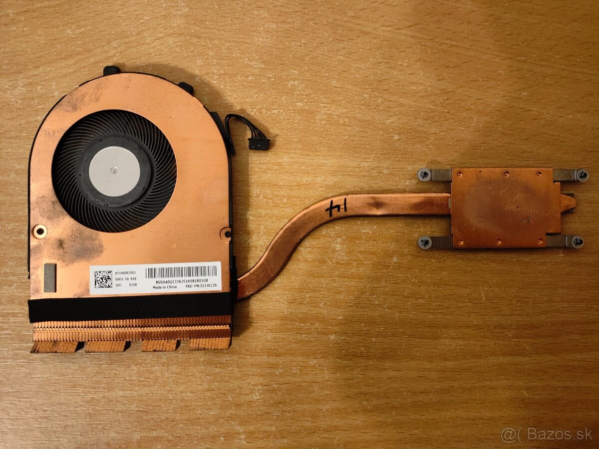 Chladiaci modul Lenovo ThinkPad E490 – ventilátor + heatpipe - 2