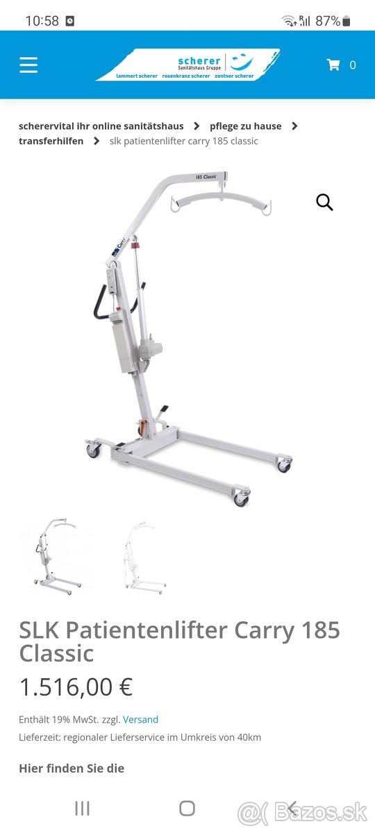 zdvihák pre pacienta, imobilných - 2