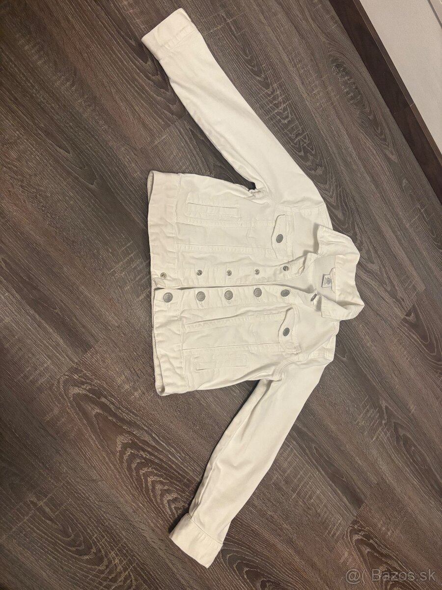 Dievčenská Lindex riflová bunda, vel.128 - 2