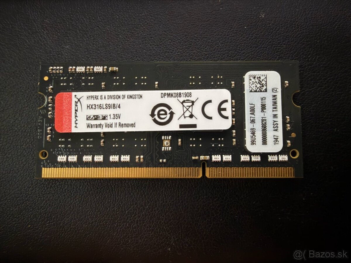 Kingston HyperX DDR3L 4GB - 2