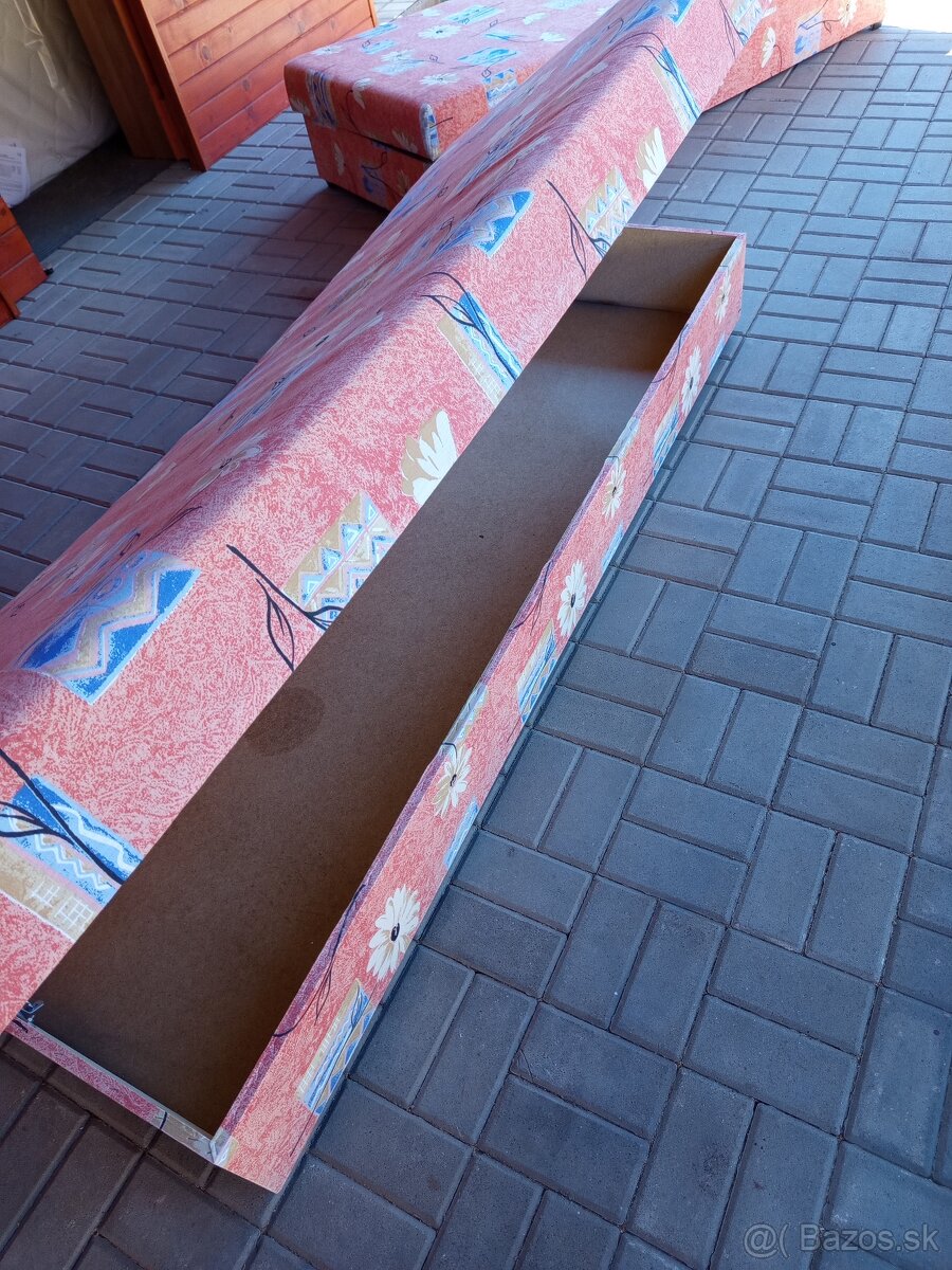 Posteľ s úložným priestorom 2 ks - 2