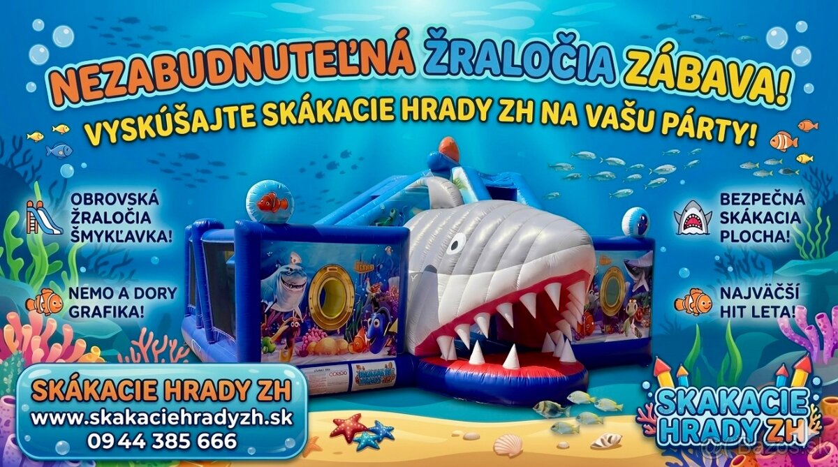 skákací hrad Žralok - 2