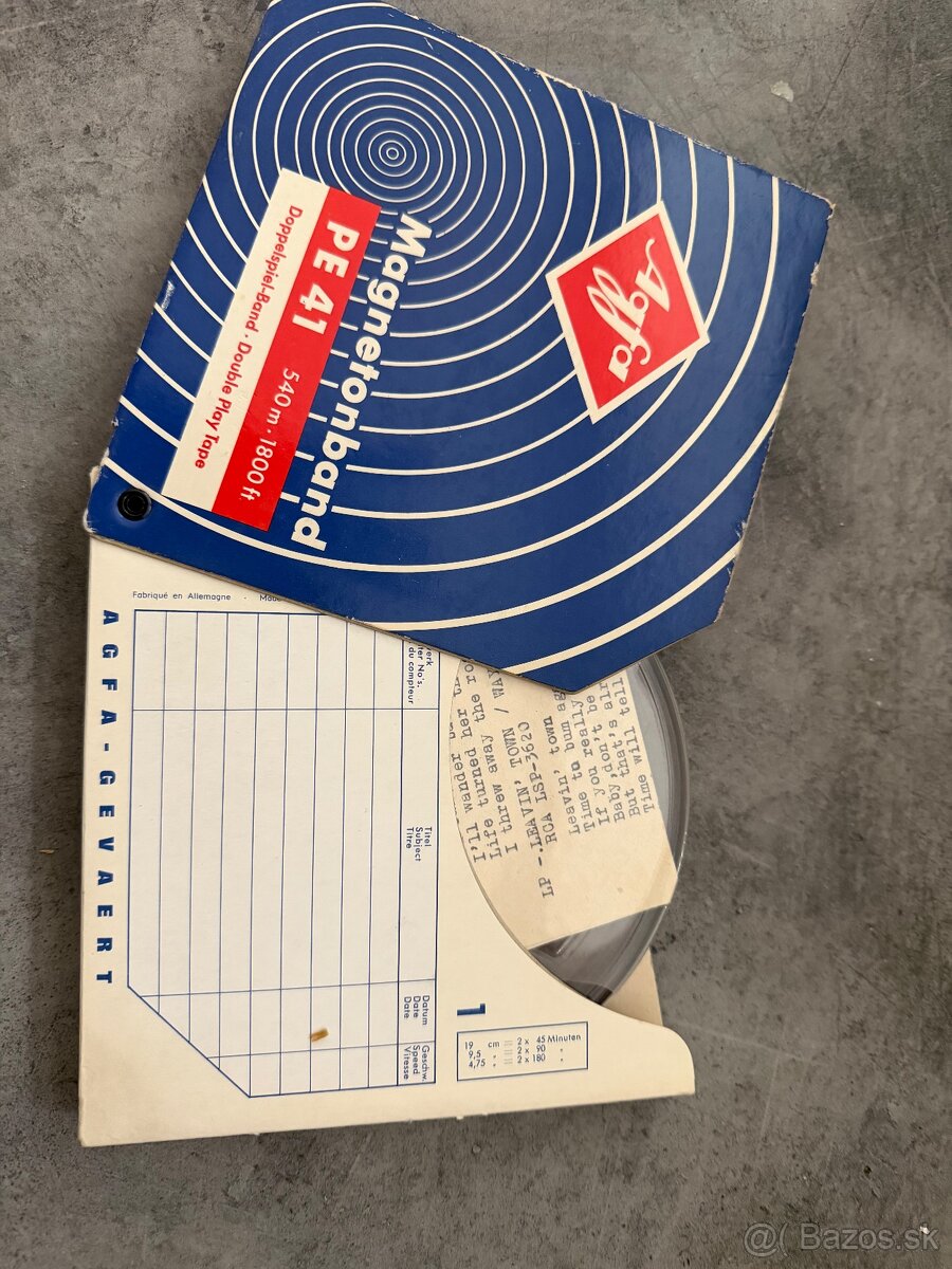 Magnetofonove pasky AGFA BASF - 2
