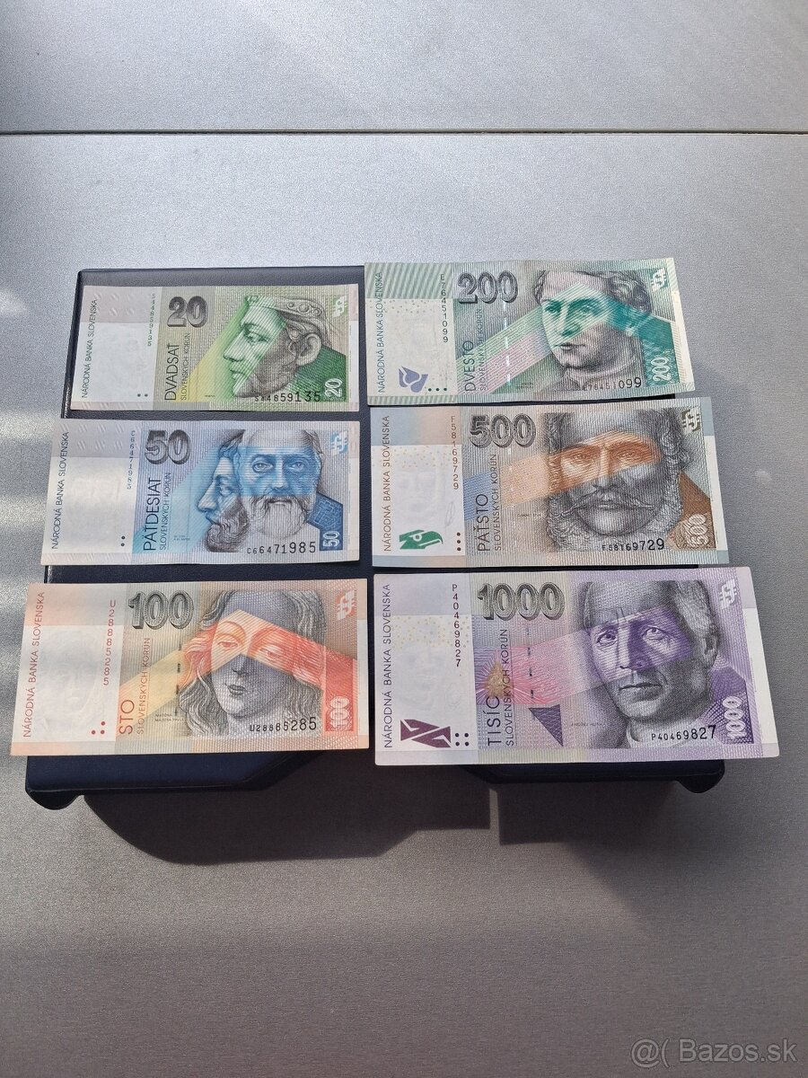 Sada Slovenských bankoviek - 2