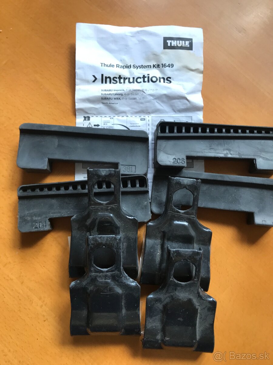Thule kit Subaru, Chevrolet 1207, 1649 - 2