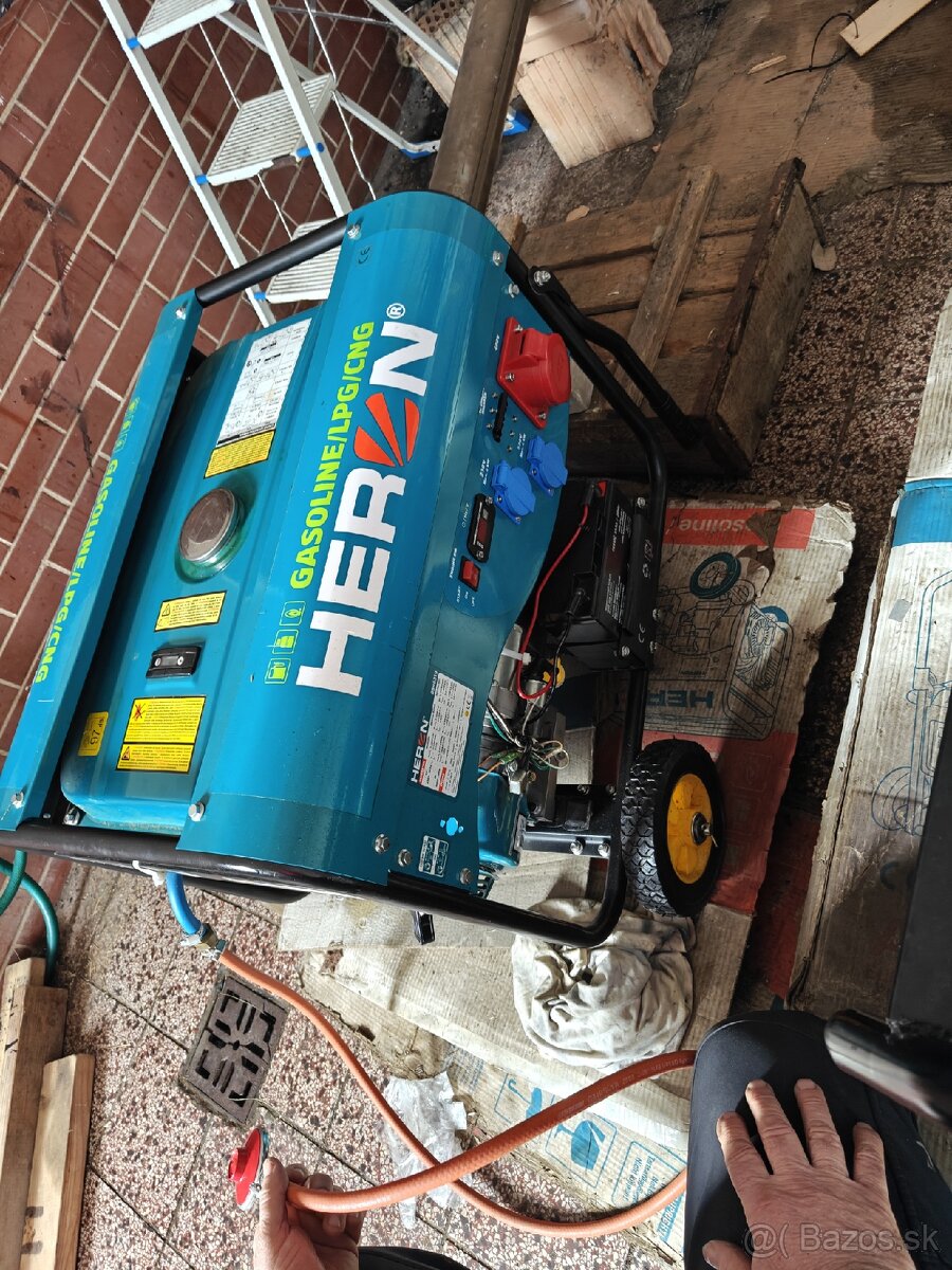 Generátor 5,5 kw. Benzín + plyn. - 2