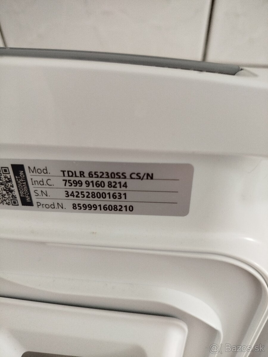 Automatická práčka Whirlpool TDLR65230SS - 2