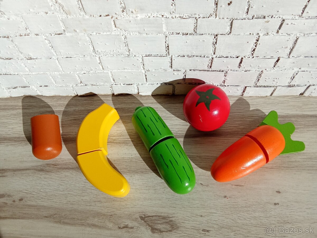 Krájacie plastové a drevené ovocie a zelenina - 2