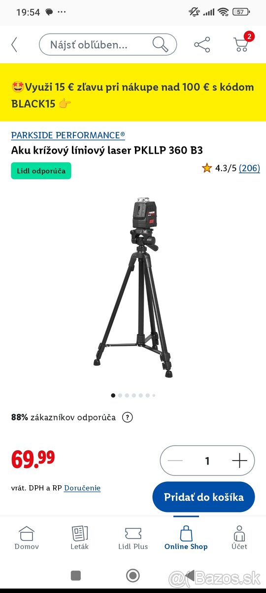 Aku krížový laser - 2