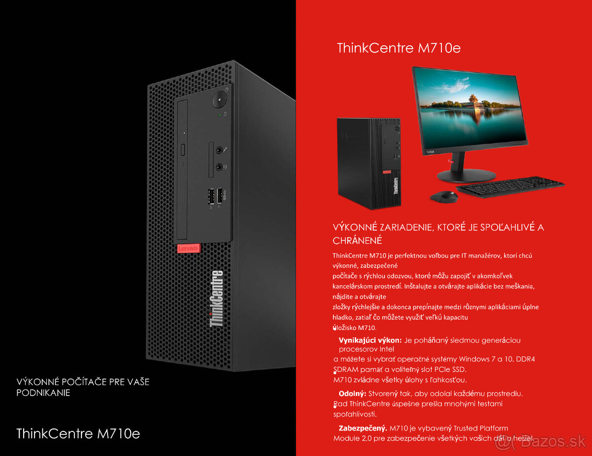 Predám nabúšené malé PC - Lenovo ThinkCentre M710e SFF - 2