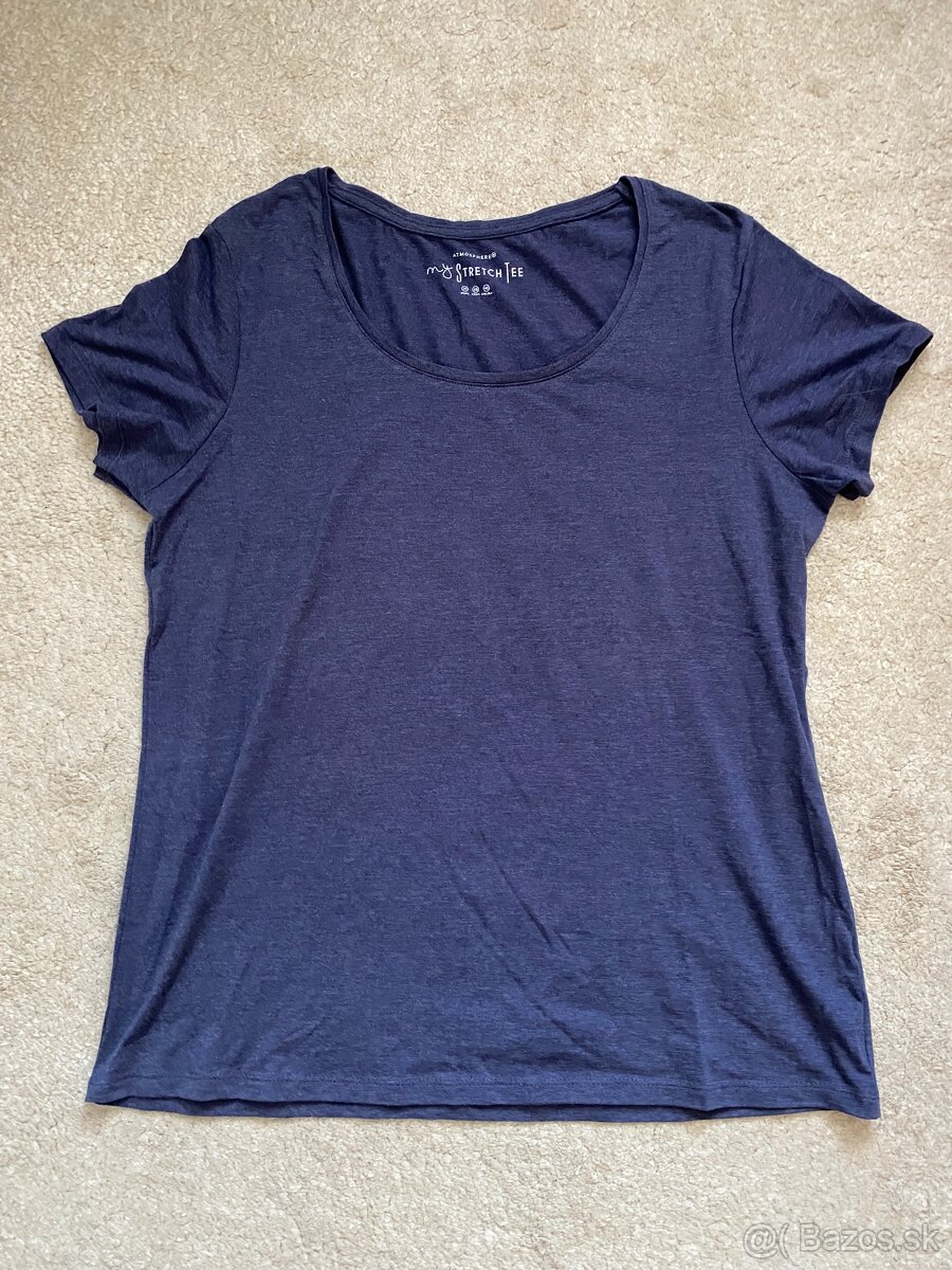 Klasické dámske tričko modré - 2