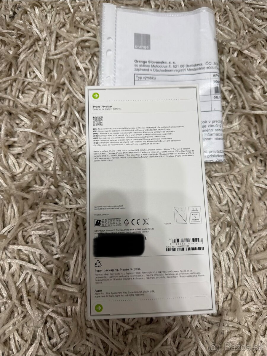 👑Apple iPhone 17 Pro Max 256gb👑 zabalený ☑️ - 2