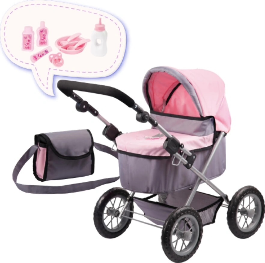 Módny kočík pre bábiky -nový Nerozbalený - 2