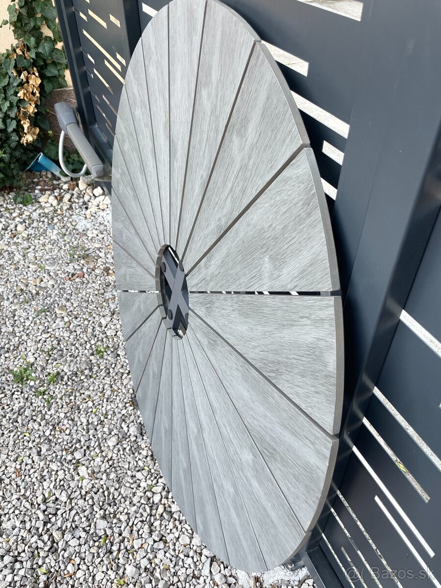 ZÁHRADNÝ STÔL, kov, plast, 120/120/74 cm - 2