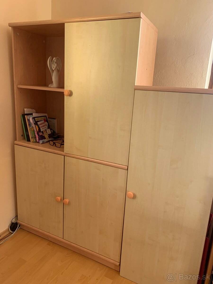 Detská izba zostava, stôl, skrinky, skrina - 2