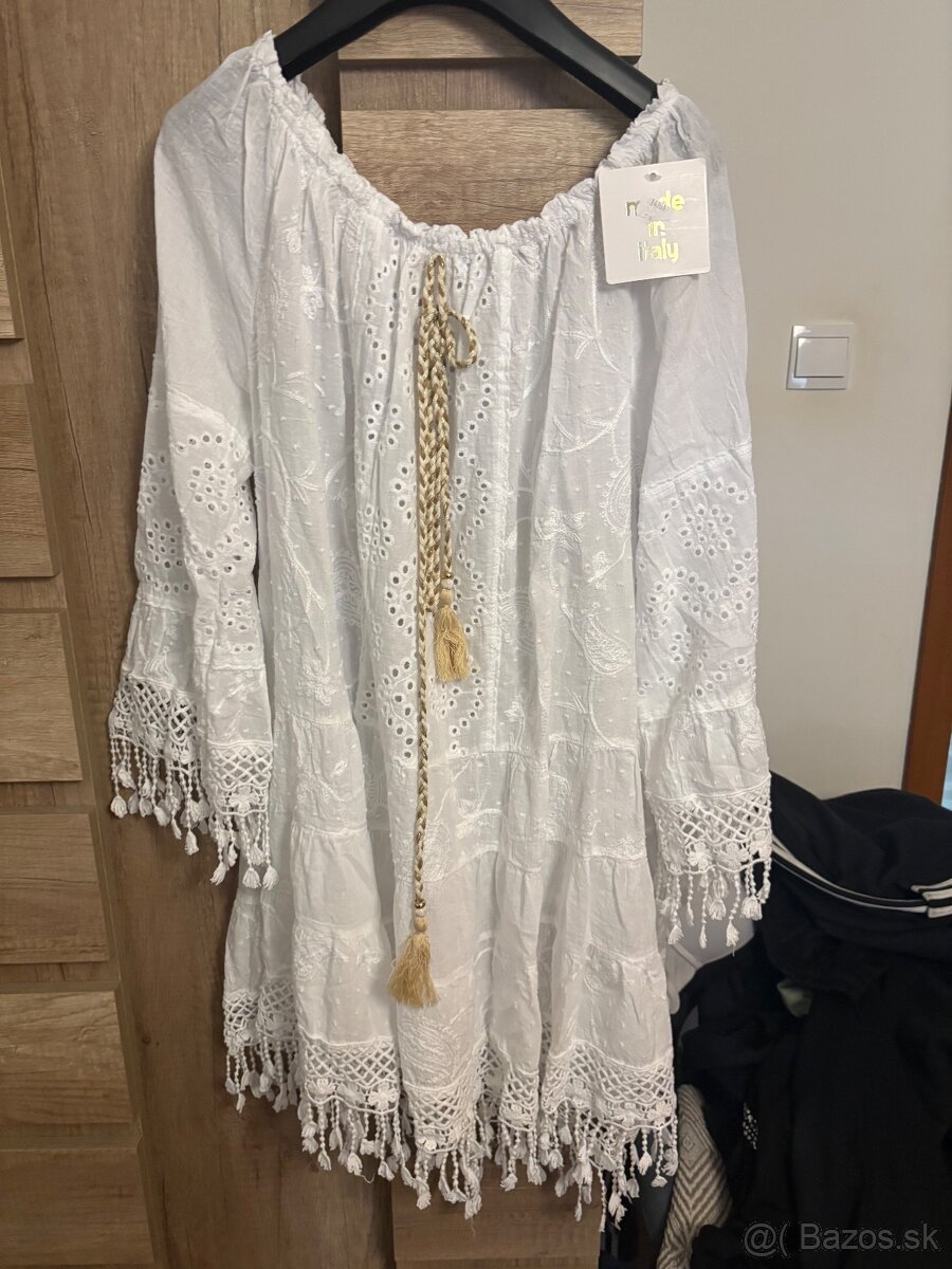 Biele šaty v Boho štýle - 2