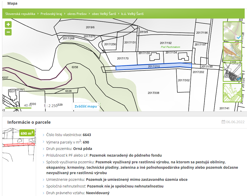 Predaj pozemku - podiel na ceste - 2