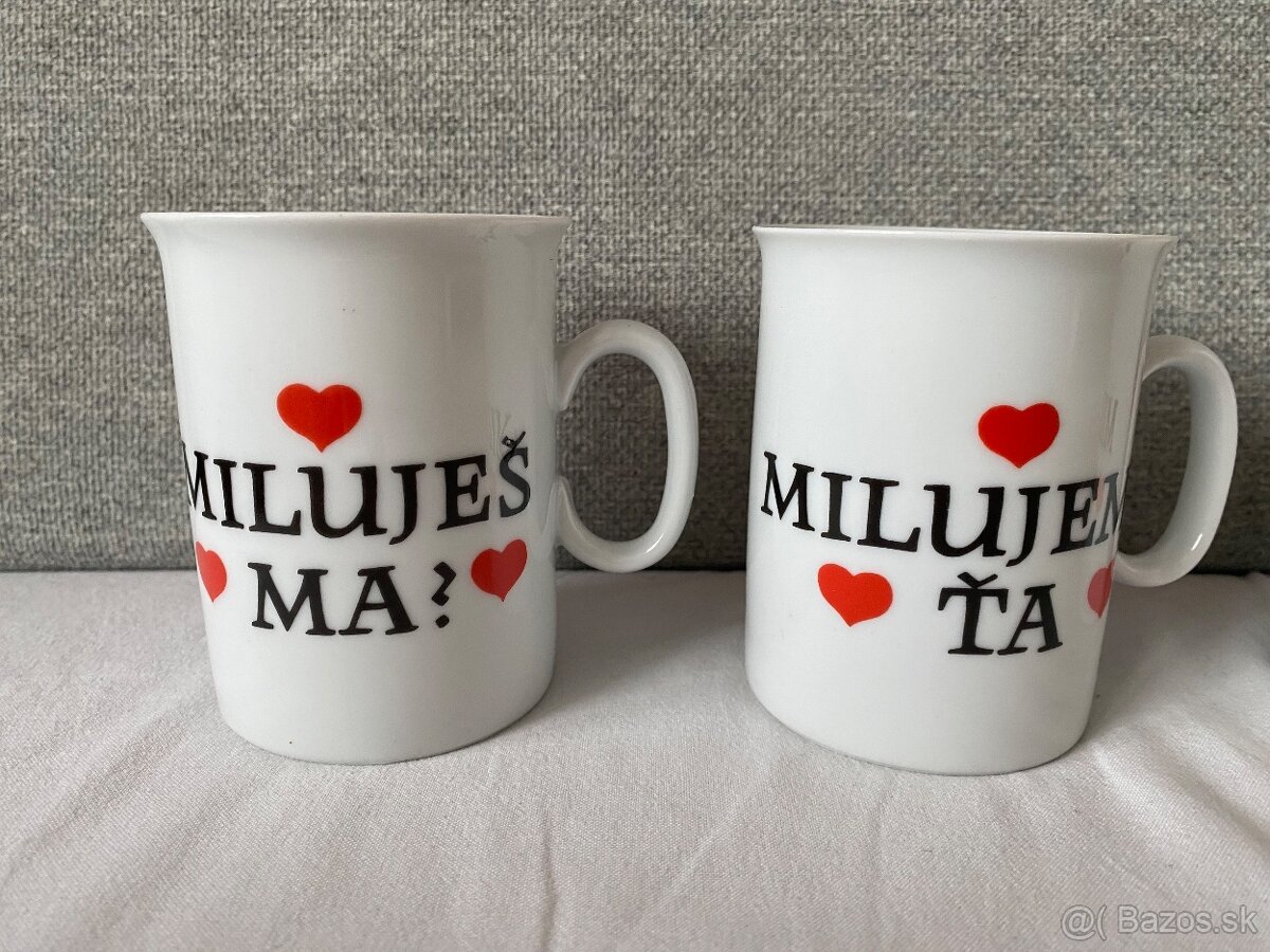 České hrnčeky so srdiečkami Thun/ Epiag - 2