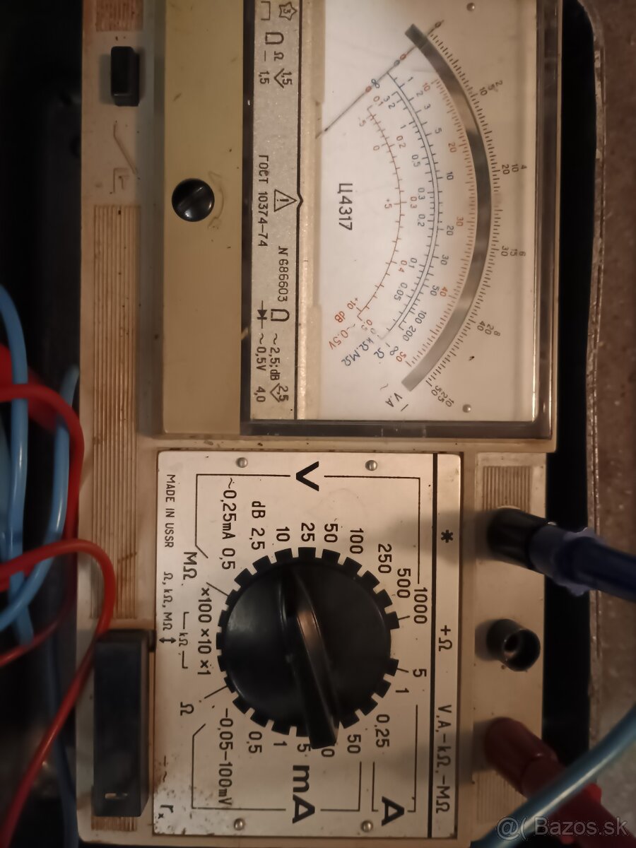 Sovietsky merací prístroj starožitný multimeter μ4317 - 2