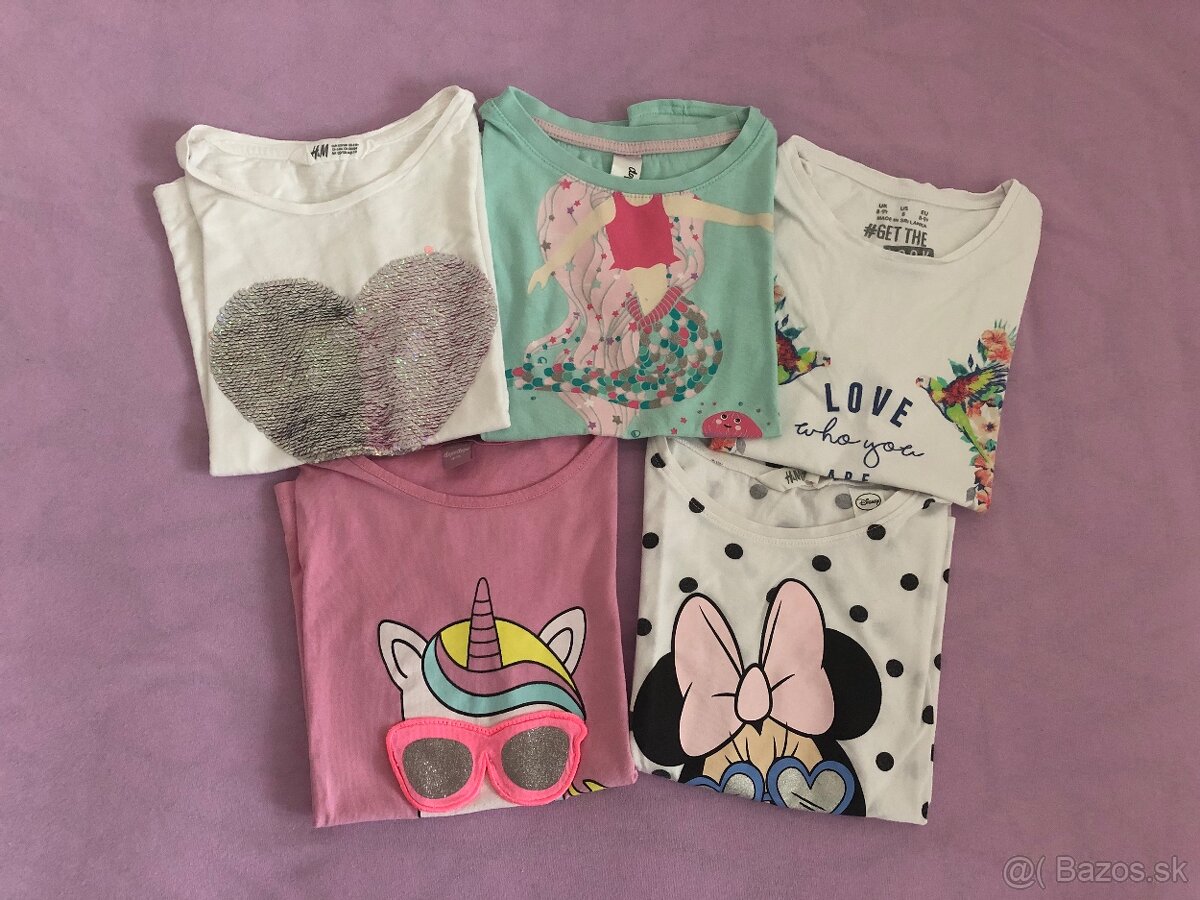 Letné tričká 122/128 - 2