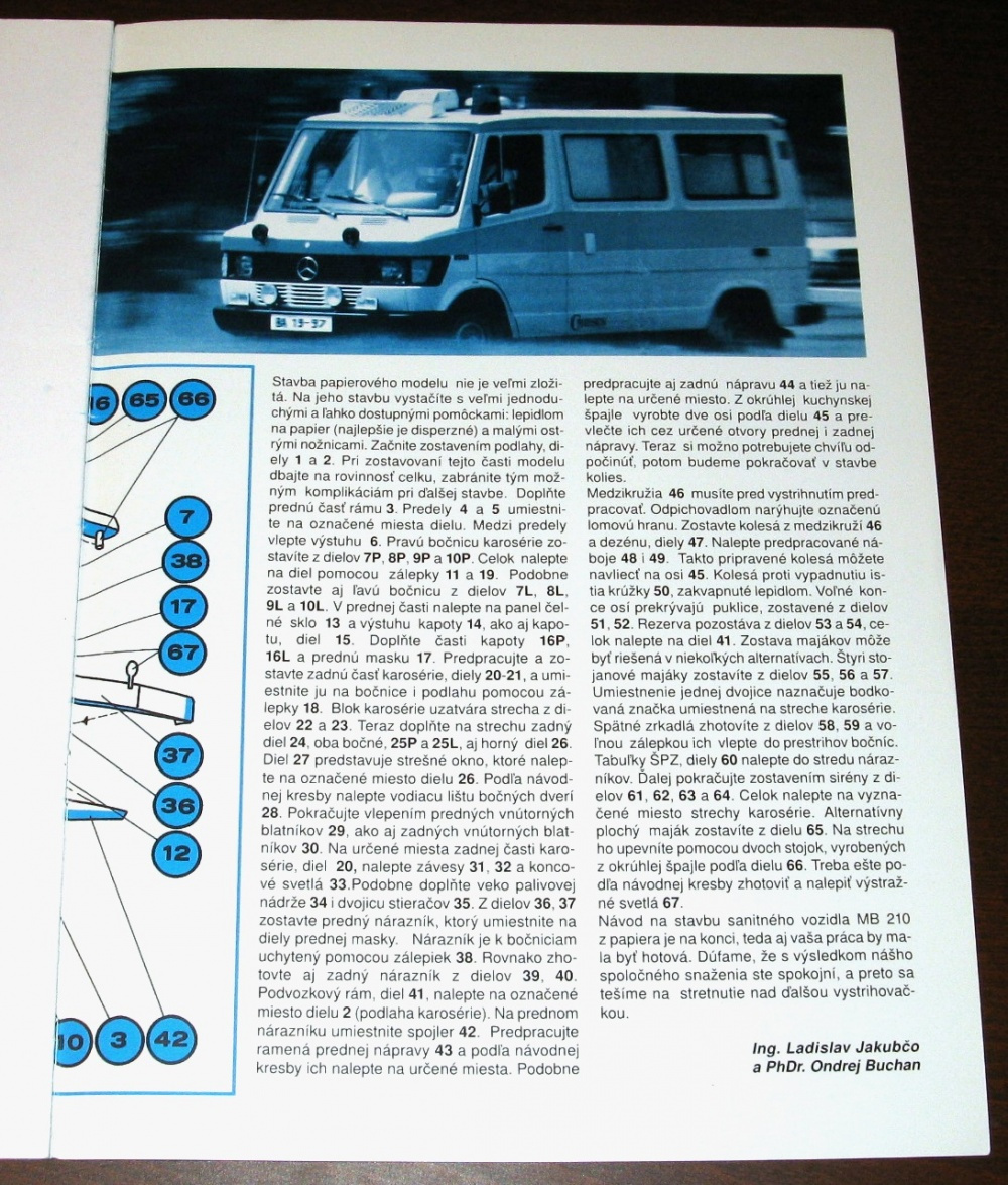 Vystrihovačka SANITKA Mercedes - 2