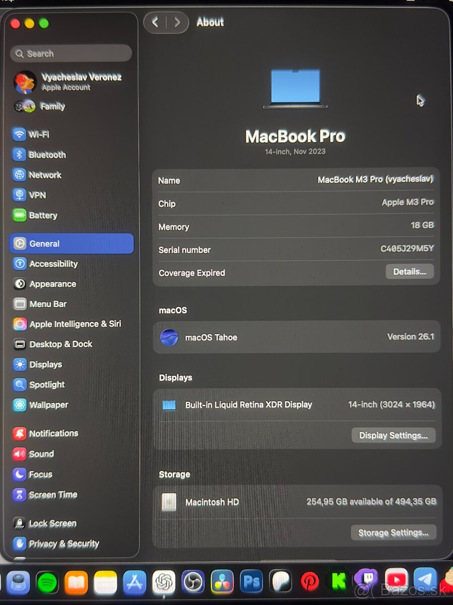 MacBook Pro 14 m3 pro 18gb 512gb - 2