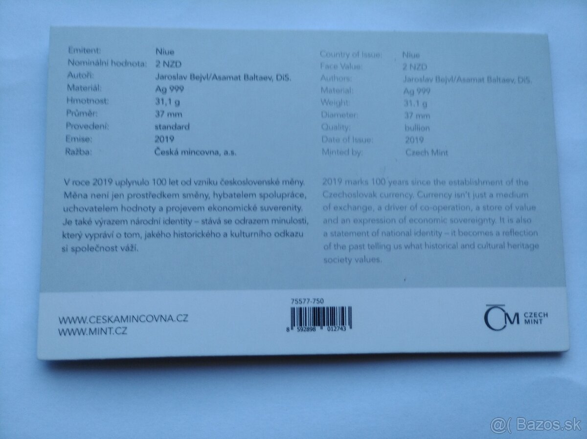 Česky lev 2019 Ag - 2