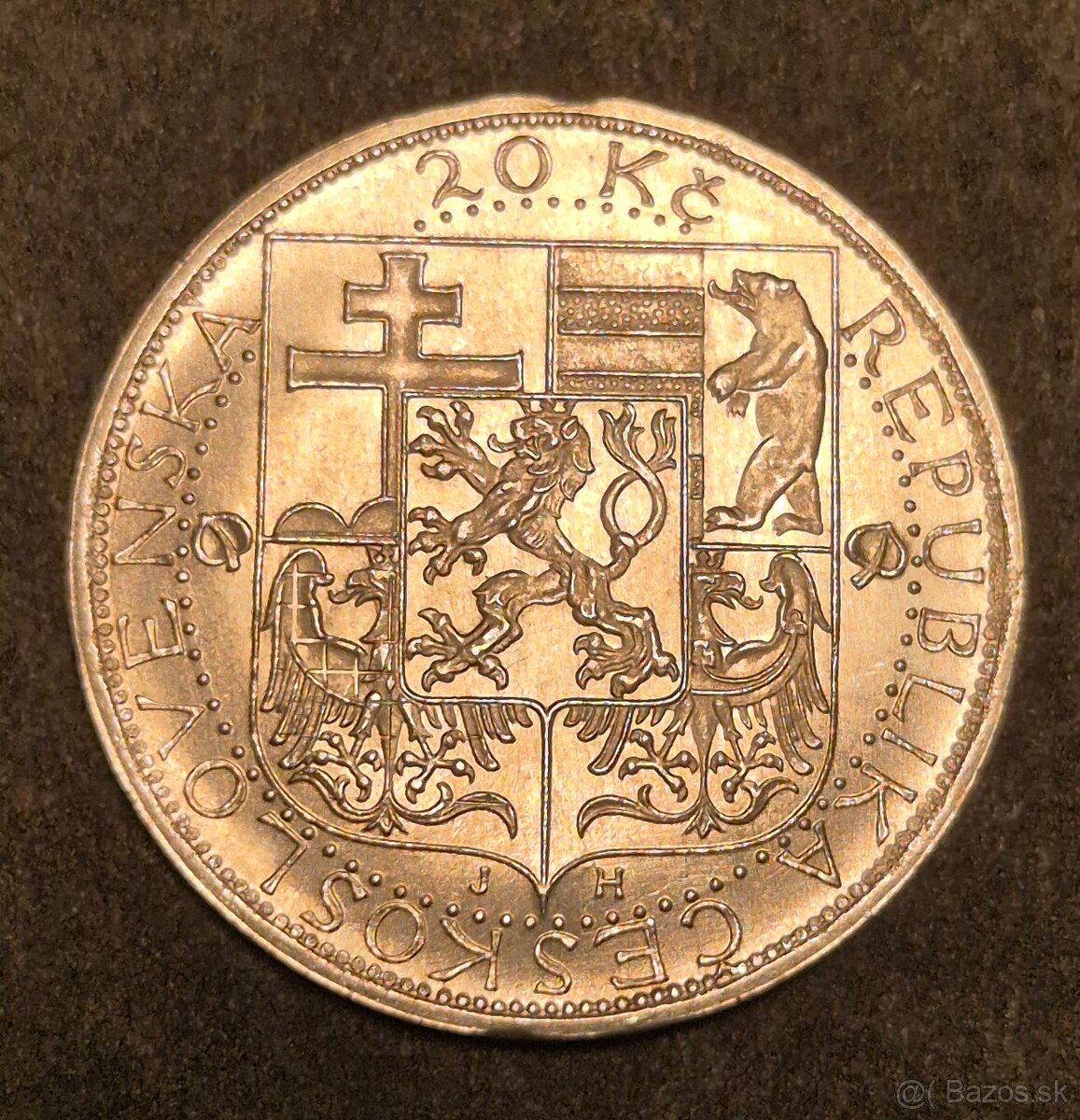 20 Kč 1937, T.G.Masaryk, ČSR - 2