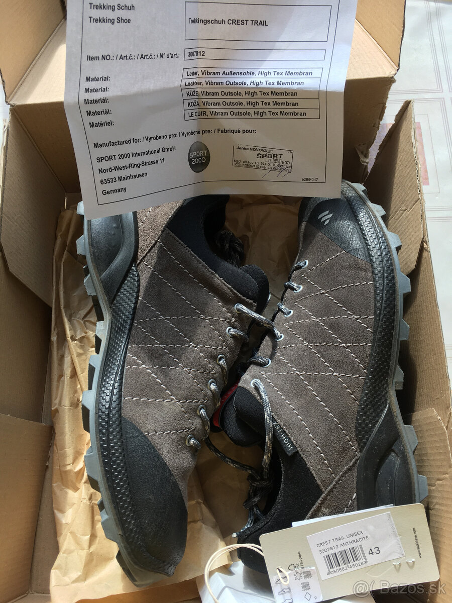 Predám turistické topánky Witeblaze Crest Trail veľkosť 43 - 2
