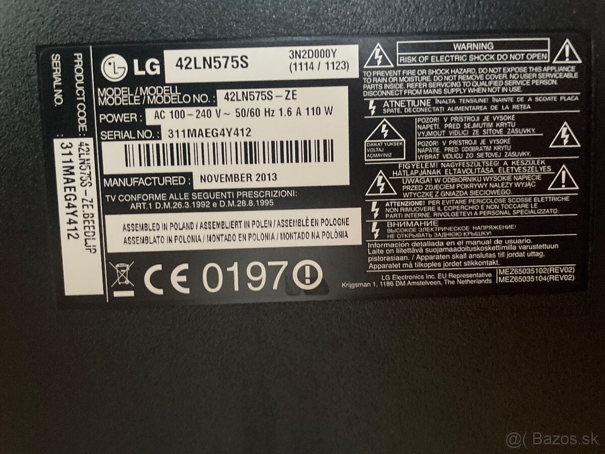 Predám LG 42LN575S – 42” Full HD Smart TV - 2