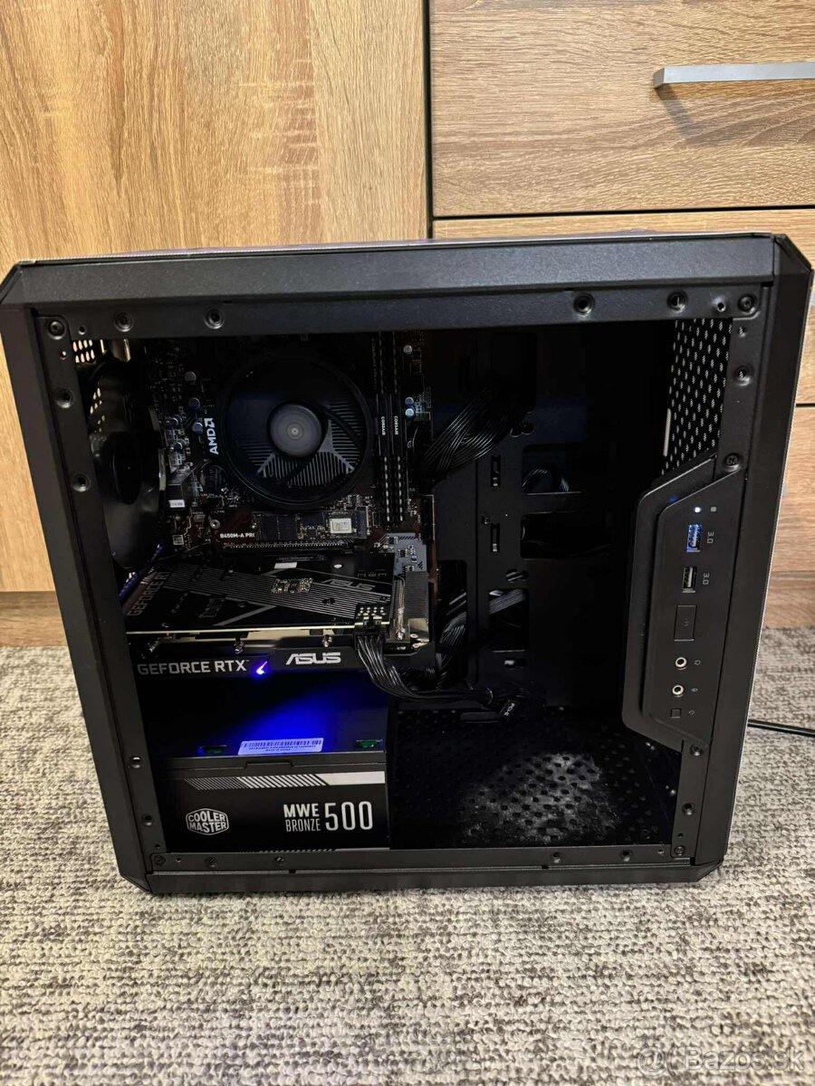 Herné PCčko Ryzen 5 5600G/ RTX 3050 / 16GB/ 500Gb NvMe - 2