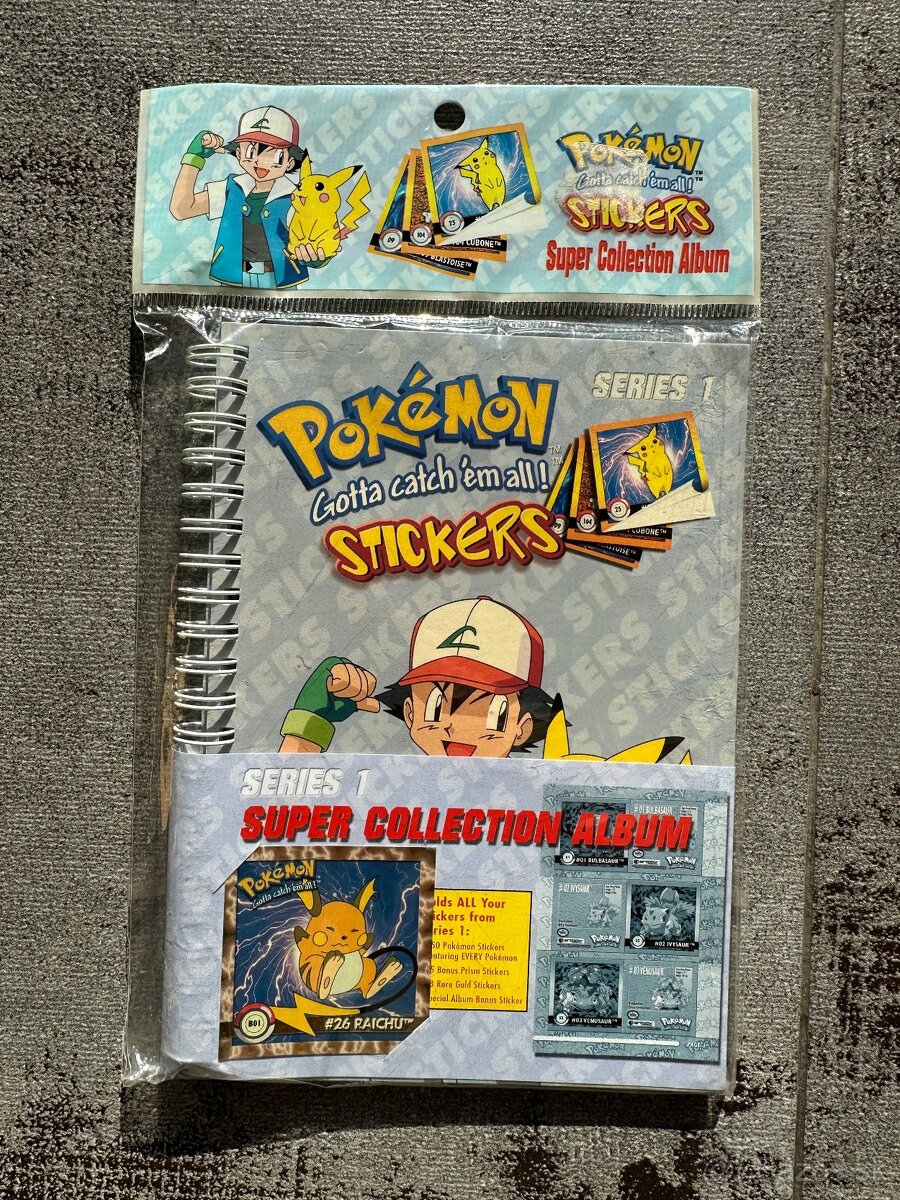 Pokémon Artbox Stickers 1999 + Album - 2
