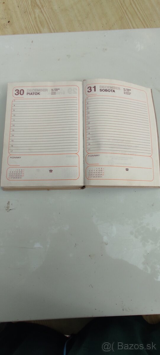 Predám diár - 2