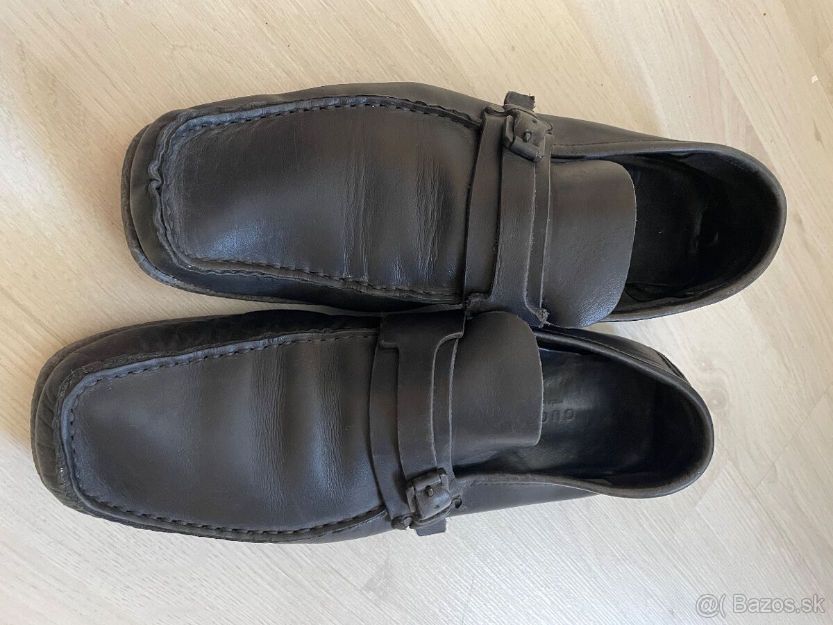 Original Gucci Kozene Topanky - 39.5 - 2