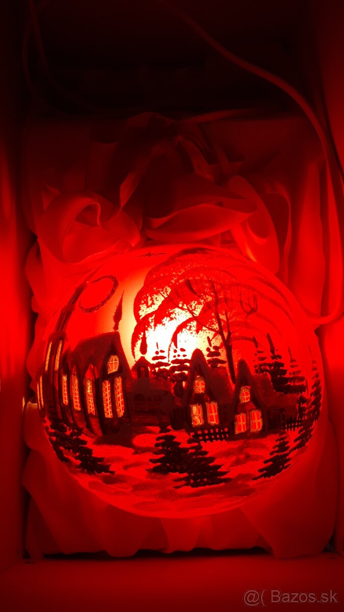 Vianočná svietiaca guľa - 2