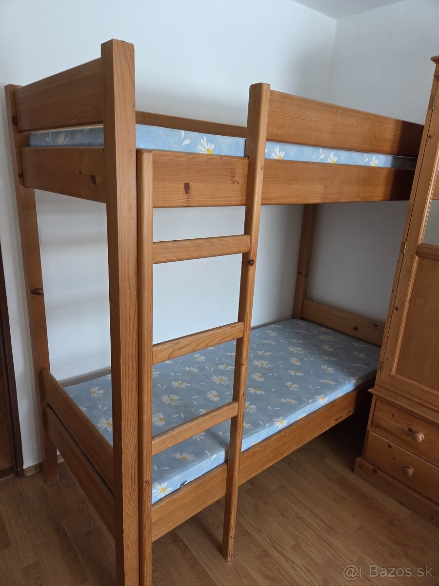 drevená poschodová posteľ - 2