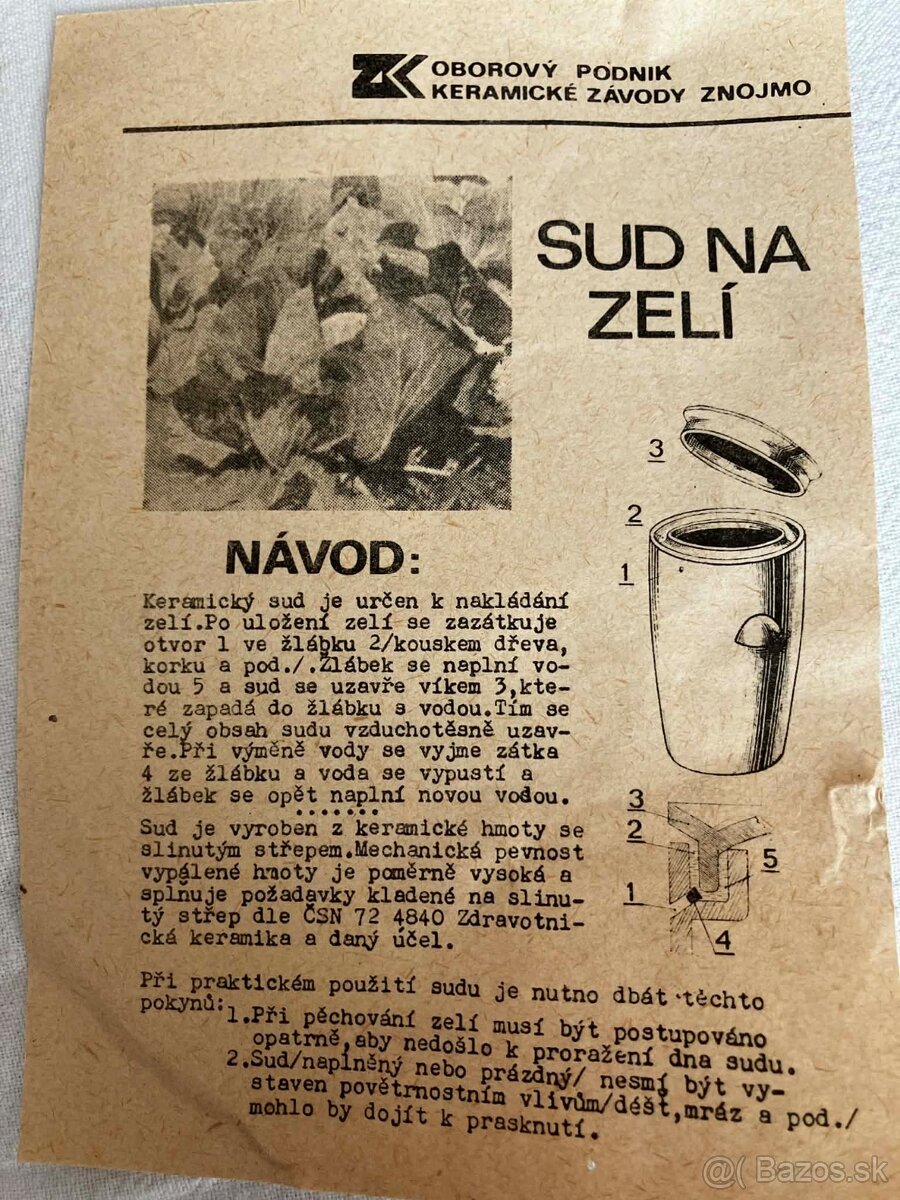 Keramicky sud na kapustu - 2