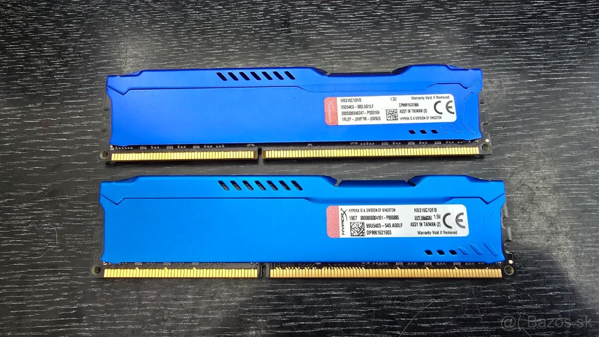HyperX Fury 16GB DDR3 1600 MHz - 2