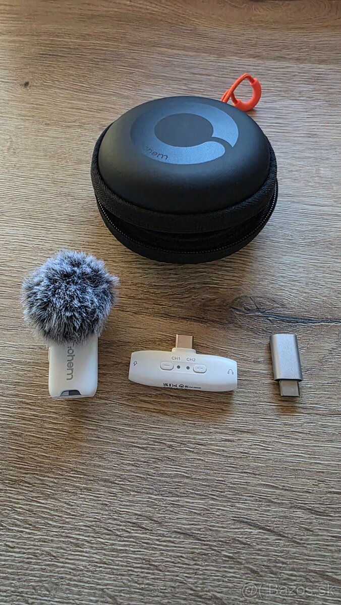 HOHEM Mic 01 Bluetooth s konektorom  biely 1TX + 1RX - 2