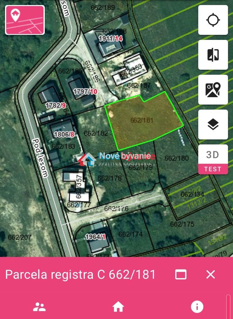 Stavebný pozemok Veľká Lomnica, Pod lesom - 2